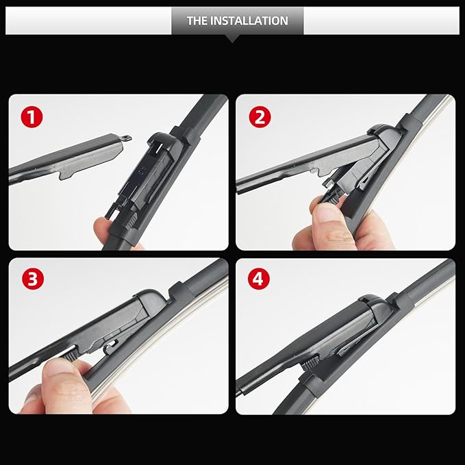 Front Rain Wiper Blades, 2-Piece Set for BMW 3 Series 320i 328i 328d 330i 330e 335i 340i 2014 2015 2016 2017 2018,Automotive Replacement Wiper Blades for Car Window