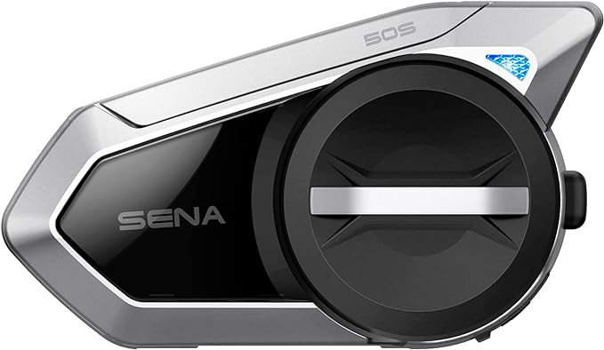 Sena 50S Motorcycle Jog Dial Communication Bluetooth Headset w/Sound by Harman Kardon Integrated Mesh Intercom System Premium Microphone & Speakers