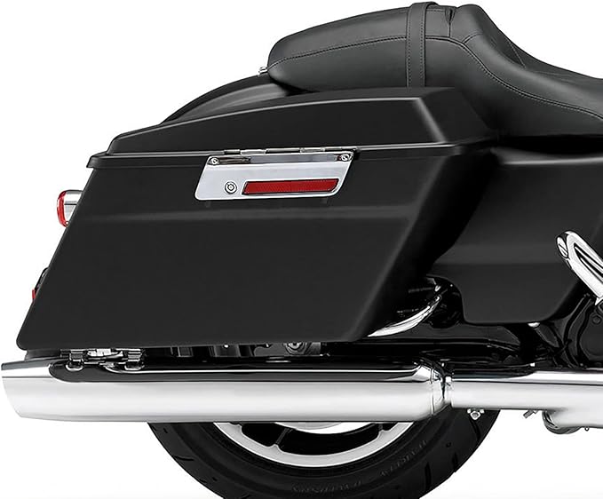 XFMT Motorcycle Vivid Black Hard Saddlebags Saddle Bags Trunk W/Lids & Latches For Harley Touring Road King Street Glide Road Glide Electra Glide 1994-2013