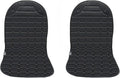 2 Pack Winter Seat Cushion - Portable Comfortable Fiber Seat Cover with Adjustable Buckle for Full Back and Seat (Black)