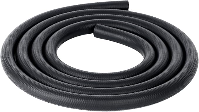 LokoCar 5/16" ID Fuel Hose Line Push Lock NBR Rubber SAE 30R7 300PSI 5ft Black