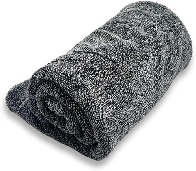 3D Hydro-FIL XL | Professional Grade Microfiber Towel | Extra Large 20” x 31.5” | Highly Absorbent | Premium Drying Cloth for Car Detailing (Grey)