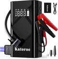 Jump Starter with Air Compressor, 5000A Portable Car Battery Jump Starter (9.0L Gas/7.0L Diesel), 150PSI Tire Inflator 12V Battery Jumper Starter Portable with Jumper Cables, LED Light (Q7-5000A)