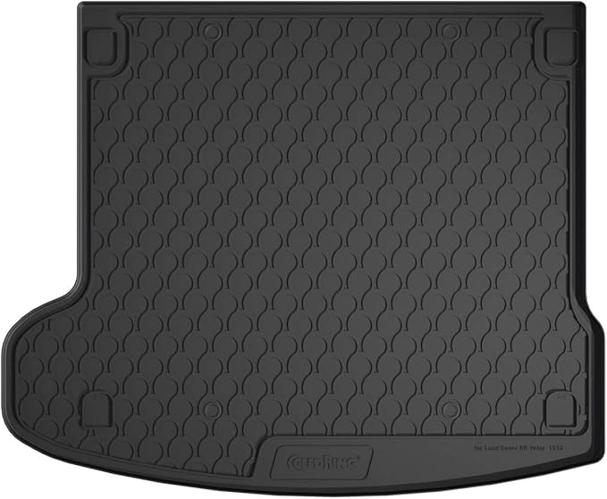 Gledring USA Custom Fit Rubber Mats Combo Pack Intended for Land Rover Range Rover Velar 2017-2022, No Trimming Required, Tailored Custom Fit, All-Weather, Protects from Rain, Mud, & Snow