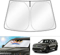 Cartist Windshield Sun Shade Compatible with Kia Telluride 2020 2021 2022 2023 2024 2025 Foldable Car Front Window Sunshade Accessories Sun Visor Protector