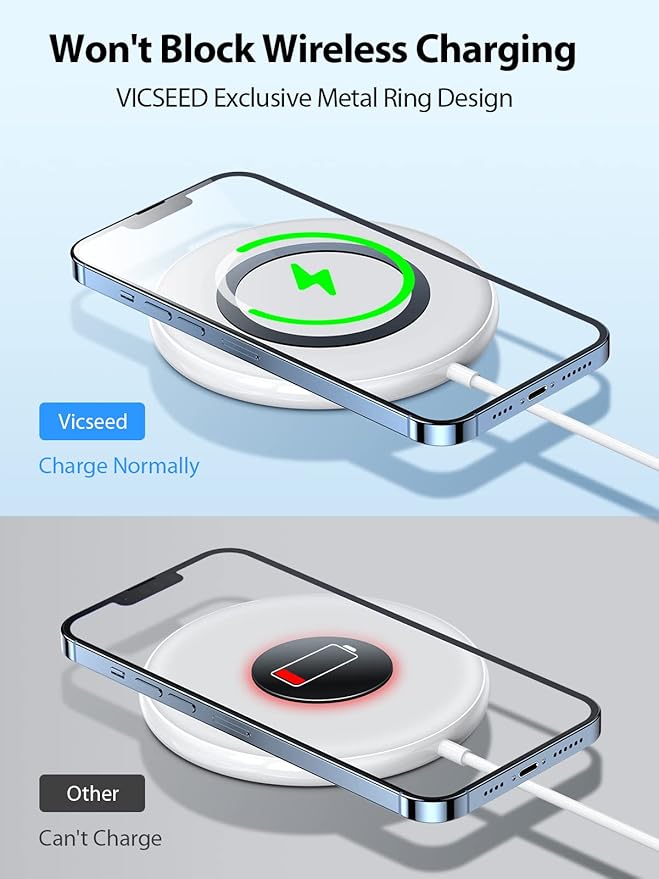 VICSEED for MagSafe Car Mount [Upgraded Strongest Magnet Power] Magnetic Phone Holder for Car Vent 360 Adjustable Magnetic Car Phone Holder Mount for iPhone 16 Pro Max 15 14 13 12 Plus Mini