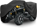XYZCTEM Waterproof ATV Cover, Heavy Duty Black Protects 4 Wheeler from Snow Rain or Sun (Black, 88 inch)