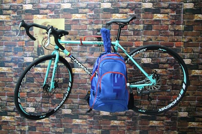 Dirza Bike Wall Mount Bike Hanger 2 Pack Foldable Bicycle Storage Horizontal Bike Rack Bike Hook for Garage Indoor Shed with Screws
