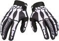 Skeleton Cool Motorcycle Bicycle Full Finger Off-Road Racing Gloves Outdoor Sports for Men Women & Mountaineering