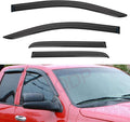 Window Visors Compatible with 2015-2022 Chevy Colorado/GMC Canyon Crew Cab with 4 Full Size Doors Front+Rear Smoke Tint Sun/Rain Guard Outside Mount Tape-On Vent 4pcs