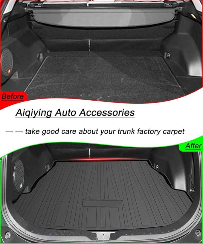 RAV4 Cargo Liner - Compatible with RAV4 2019 2020 2021 2022 2023 2024 2025 Models,All-Weather Rear Trunk Tray Cargo Mats Custom Fit for Toyota RAV-4,3D Tech Waterproof Durable Flexible Accessories