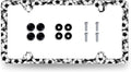 Soccer Ball License Plate Frame Football License Plate Holder Stainless Steel Funny License Plate for USA Canada 6.3" X 12.3" with 4 Holes and Screws