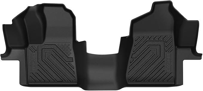 LASFIT Front Floor Mat for 2015-2021 Ford Transit 150/250/350/350HD with Vinyl Floor(Not Fit for Transit Connect) All Weather Protector TPE Car Floor Liner for Transit Vans, 1st Row Only, Black