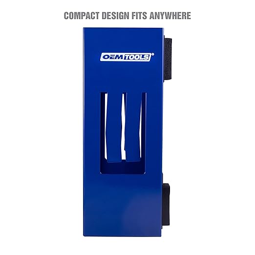 OEMTOOLS 23124 Blue Magnetic Glove Dispenser, Disposable Gloves Box Holder, Magnetic Glove Box Holder for Wall Mount