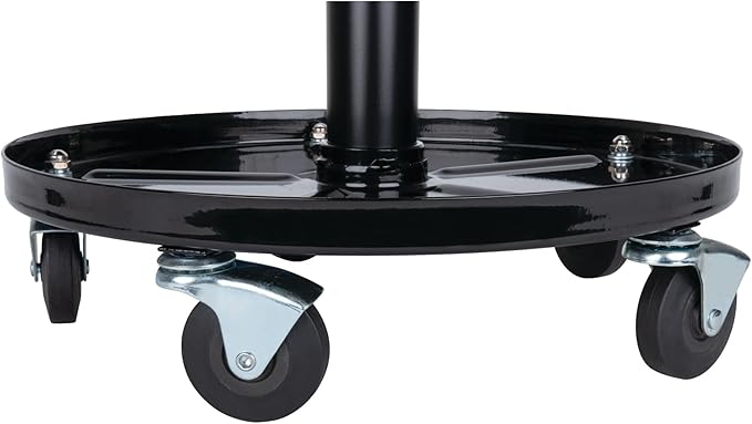 Performance Tool W85020 Tractor Creeper Rolling Work Seat with Storage Tray for Mechanic Garages and Workshops, Black, 24-inch Height