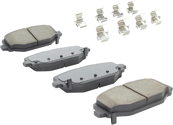Premium Semi-Metallic Rear Brake Pads (1001-1596M) Compatible with 2011-2020 Chrysler/Dodge/Ram/Volkswagen (C/V/Grand Caravan/Journey/Routan/Town & Country)