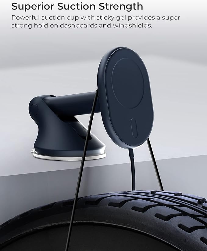 iOttie Velox Magnetic Wireless Car Mount for MagSafe iPhones - Charger Included. Compatible with iPhone 12 to 15 Series