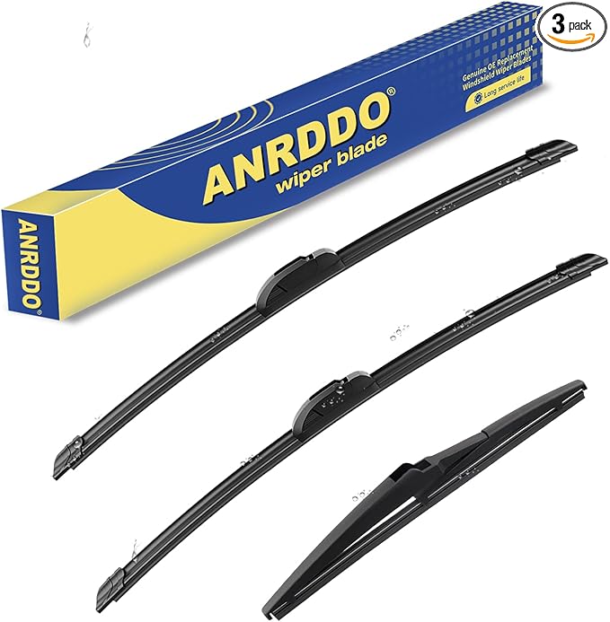 3 wipers Replacement for 2017-2020 2021 2022 Kia Niro/2019 2020 2021 2022 Kia Niro EV, Windshield Wiper Blades Original Equipment Replacement - 26"/16"/12" (Set of 3) U/J HOOK
