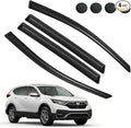 Rain Guards for Honda CR-V 2017-2022, Tape-on Side Window Deflectors for Honda CR-V, Window Visors for Honda Cars, for Honda Car Accessories 4 Rain Guards ＆ 4 Car Coasters