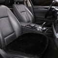 LLB Genuine Sheepskin Car Seat Cushion Seat Covers for Cars Trucks SUV Comfort Seat Protector Pad for Car Driver Seat Car Accessories for Women Office Chair Car Decor (Black Front Seat Cushions-2 Pcs)
