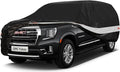 10 Layers SUV Car Cover Custom Fit for GMC Yukon (2006-2024) Waterproof All Weather for Automobiles, Outdoor Full Cover Sun UV Rain Protection with Zipper Cotton.Black