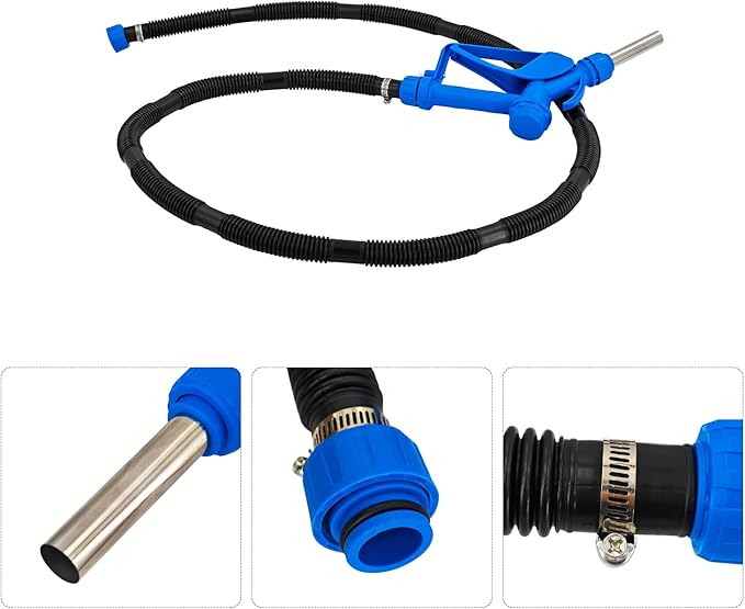 120V AC Electric Drum Pump with 12V DC Power, 55 Gallon Drum Pump with Built-in 2-Inch Bung Adapter, 5 Gallons Per Minute Flow Rate Liquid Transfer for DEF Diesel Water Antifreeze