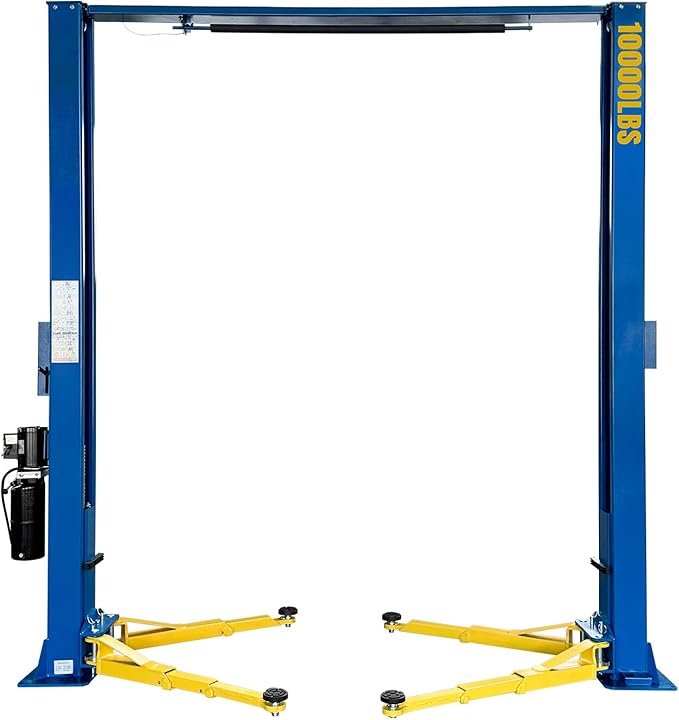 110V Two Post Car Lift 10,000 LBS Overhead Heavy Duty 2 Posts Auto Hoist Truck Lift for Garage