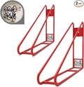 Bike Wall Mount Vertical Bike Hanger for Home Space Saving Rack Storage Mount for Garage or Home Bicycle Holder for Mountain Bikes Road Bikes Holds up to 77lbs Red,Pack of 2