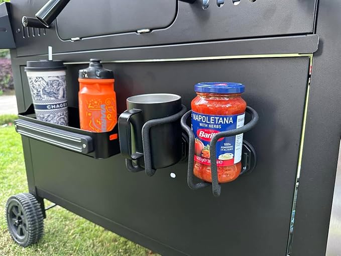 MUTUACTOR Magnetic Cup Holder Heavy Duty, 2PCS Non-stractch Magnetic Water Bottle Holder for Tractor, Large Capacity Magnetic Mount Tractor Cup Holder for Fridge Tool Cart Work Bench