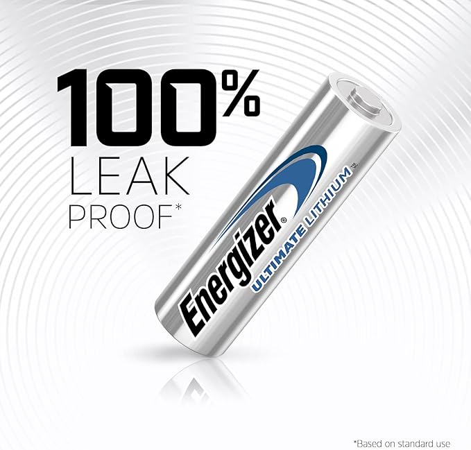 Energizer Ultimate Lithium AA Batteries Pack, 1.5V AA Batteries, 24 Count