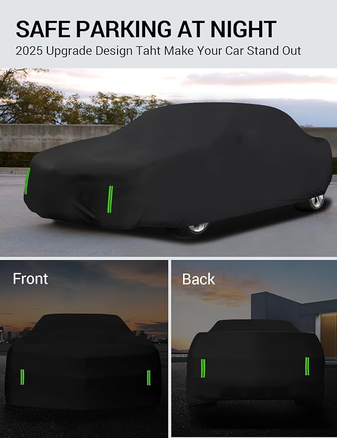 Proadsy Car Cover Custom Fit for Dodge Challenger 2008-2025, Windproof Waterproof All Weather Protection, Sun Rain Dust Snow Outdoor Cover