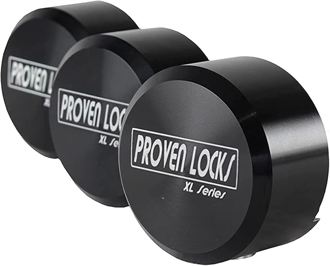 Proven Industries Model 400XL Puck-Lock Set, Made in The USA, Pack of 3, (Black)