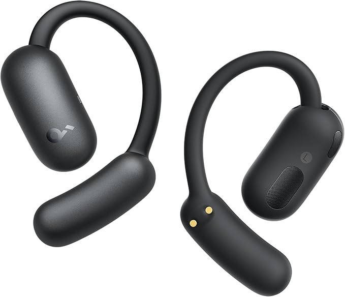 soundcore AeroFit 2 by Anker, Open-Ear Headphones, Translation Earbuds Real Time, 4 Adjustable Positions for Every Ear Size, 2x Richer Bass, Hi-Res, 42H Playtime, IP55,AI Clear Calls,Wireless Charging