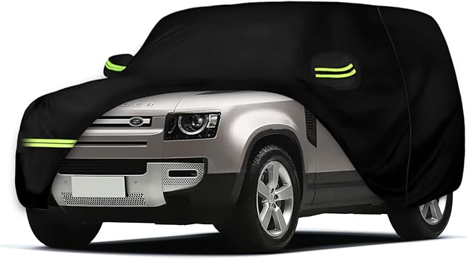 Waterproof Car Covers for 2020-2024 Land Rover Defender 90 2-Door (Black) Custom Heavy Duty Waterproof All Weather Protection Outdoor