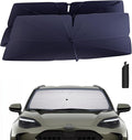 Windshield Sun Shade Umbrella for 2021-2025 Toyota Yaris Accessories: Custom Fit 240T Silver, Double Thickened, Foldable Sunshade Front Window Sun Visor, Ultimate 99% UV Blocking for L/LE/XLE