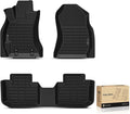 YHTAUTO Floor Mats Fit 2014-2018 Subaru Forester, TPE All Weather Car Mats Waterproof Anti-Slip Odorless Floor Liner, Interior Car Accessories Front & 2nd Row Liner