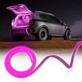 Car LED Strip Light For Trunk, 158Inch IP67 Silicone Waterproof Neon Light Strip Embedded, Flexible Cutting Universal Auto Interior Lights(Pink)