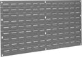 Akro-Mils 30136 Heavy Duty Wall Mount Garage Storage Steel Louvered Panel | Wall Storage Bin Hanging Organizer System for AkroBins, 36-Inch W x 19-Inch H, Grey, Single