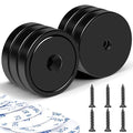LOVIMAG Magnets with Holes, 110 lb+ Waterproof Strong Neodymium Cup Disc Magnets with Screws for Wall Mounting, Lifting Tools - Pack of 6