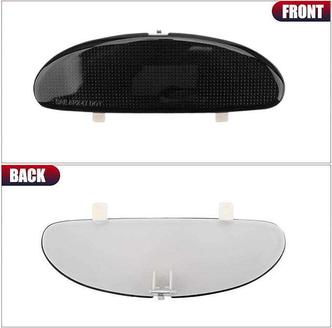 DERI Car Front Inner Door Panel Reflector Plate with Buckle Compatible with C5 Corvette 1997-2004, Left or Right Side Door Panel Reflector Assembly Replace 10295148 (Black)