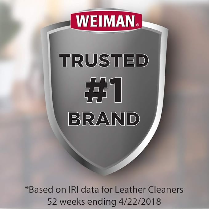 Weiman 3 in 1 Deep Leather Conditioner Cream (Microfiber Cloth) - Restores Leather Surfaces - Use on Leather Furniture, Car Seats, Shoes, Bags, Jackets, Saddles