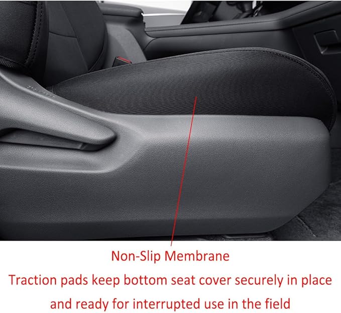 EKR Sienna Seat Covers for 2011-2020 Toyota Sienna XLE,Limited,Limited Premium,7 Seats,2nd Row Captain Seats W/Legrest,Seat Covers for SUV,Automotive Seat Cover Full Set-Three Row,Neoprene (Black)