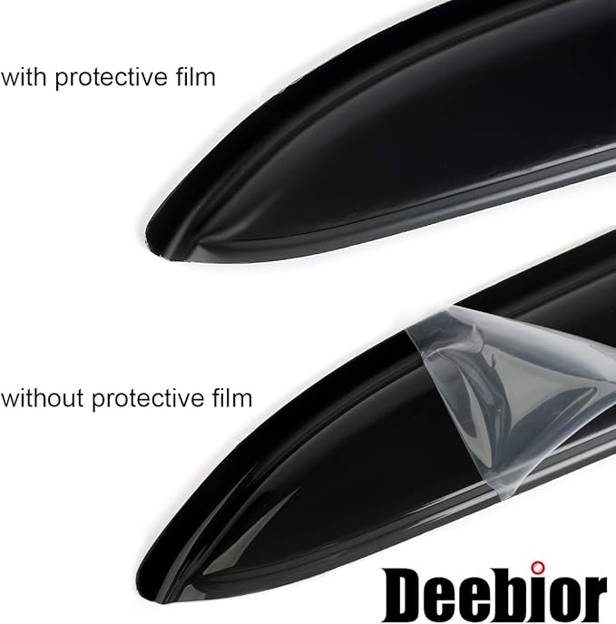 4pcs Original Shatterproof Side Window Wind Deflector Tape on Sun Rain Guards Vent Window Visors for 02-10 Explorer Mercury Mountaineer 03-05 Lincoln Aviator 4 Door (Expect Sprot /2 Door) 94819