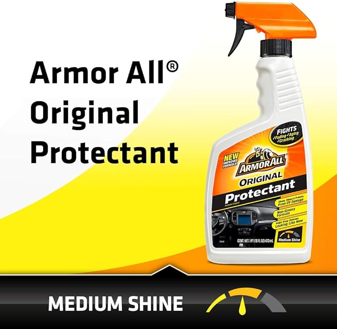 Armor All Original Protectant Spray, Car Interior Cleaner with UV Protection to Fight Cracking & Fading, 8 Oz (1 Pack)