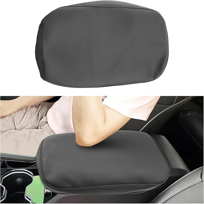 SXCY for 2022-2025 Grand Cherokee Armrest Cover for Jeep Grand Cherokee 2025 Accessories 2024 Grand Cherokee Console Cover 2025 Grand Cherokee Middle Console Cover(Black Line Slim)