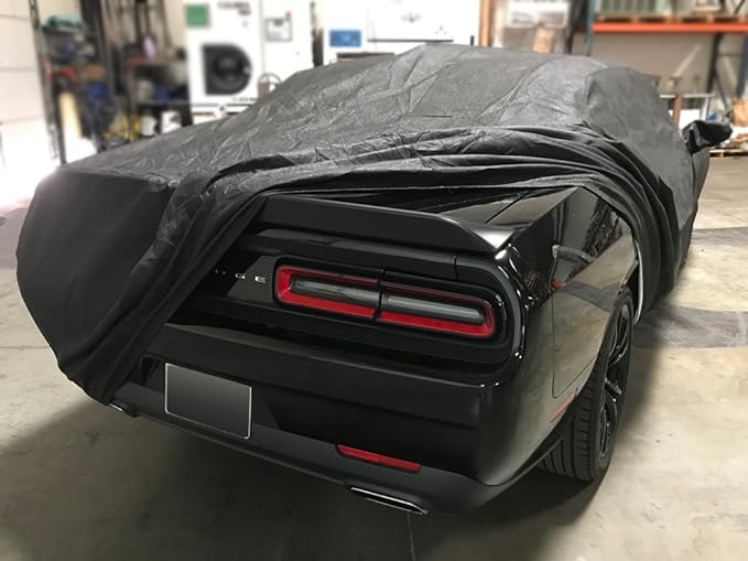 CarsCover Custom Fits for Dodge Challenger Car Cover 5 Layer Ultrashield Premium Black Covers (R/T, SRT, T/A, SXT, Hellcat)