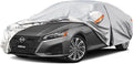 Kayme 6 Layers Car Cover Custom Fit for Nissan Altima (2002-2025) Waterproof All Weather for Automobiles, Outdoor Full Cover Rain Sun UV Protection.Silver