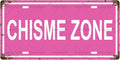 CHISME ZONE Space Vintage Metal Tin Sign License Plate Bar Cafe Garage Cave Home Room Wall Bathroom Farmhouse Garden Porch Patio Decor, 12 x 6 Inch