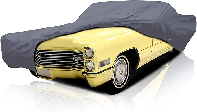 Supreme Full Car Cover – for Pontiac GTO 1964-1972 Convertible 2-Door Semi Custom Fit Waterproof Full Coverage All Weather Windproof Dust Proof Indoor Outdoor Automobile