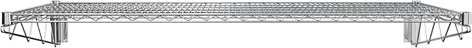 24" x 60" Chrome Wire Wall Mount Shelf